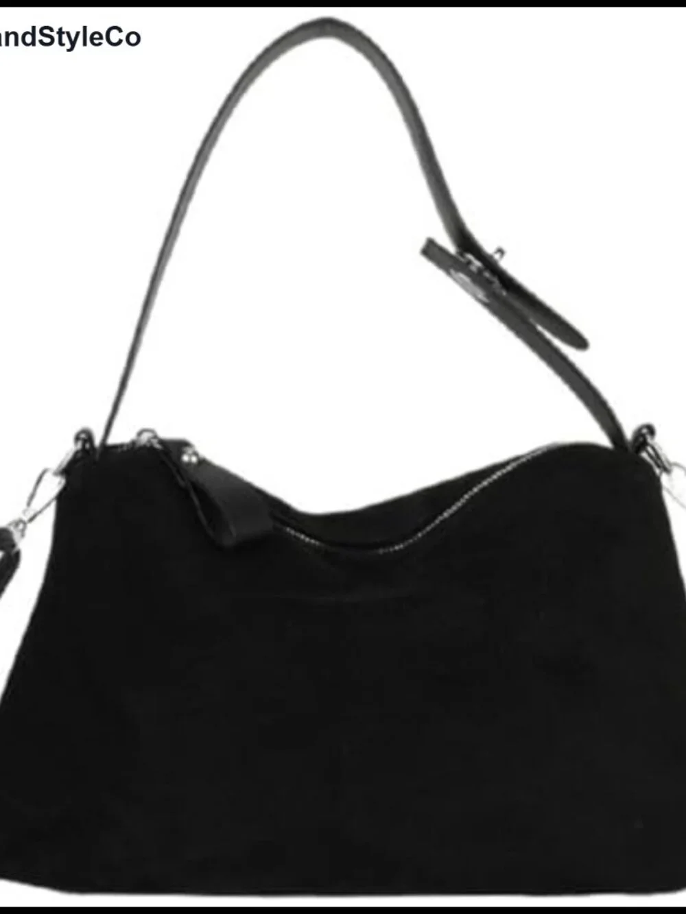 Vintage Suede Velvet Tote Bag Crossbody Shoulder Handbag